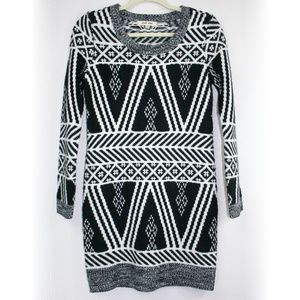 Tribal/Geometric Sweater Patterned Dress